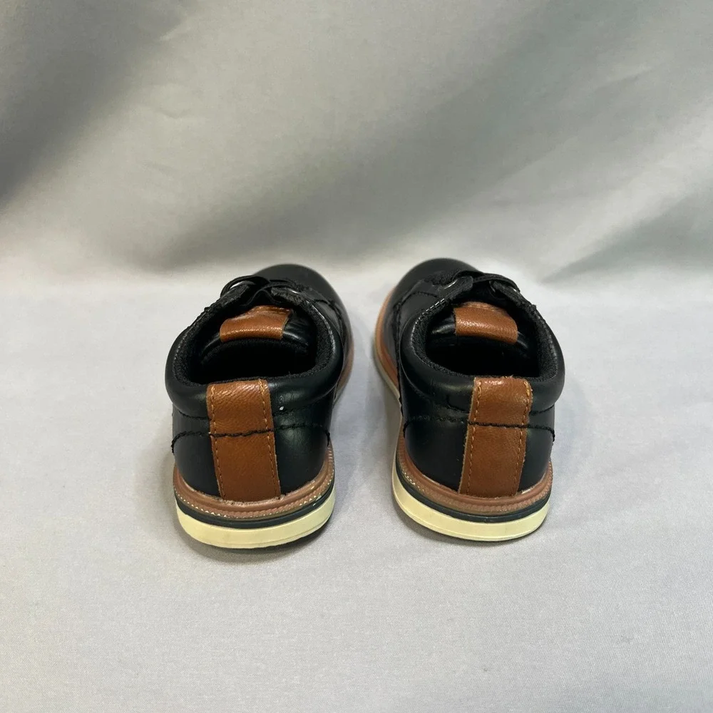 Max + Jake Mix NO. 6 Boys US 6 Oxford Shoes Black Brown Leather Lace Up 2-Pairs